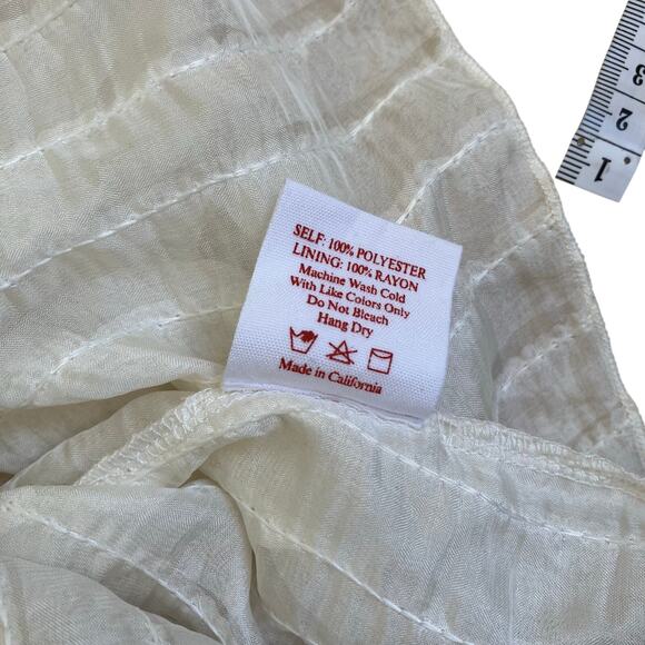 Lisa Say Gah Sz S Ivy Top Vanilla Ruffle Tank Top - Picture 14 of 16